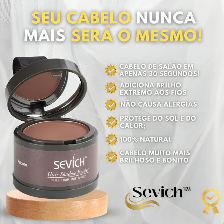 Sevich Hair - Preenchimento Capilar - Pó de Fibra